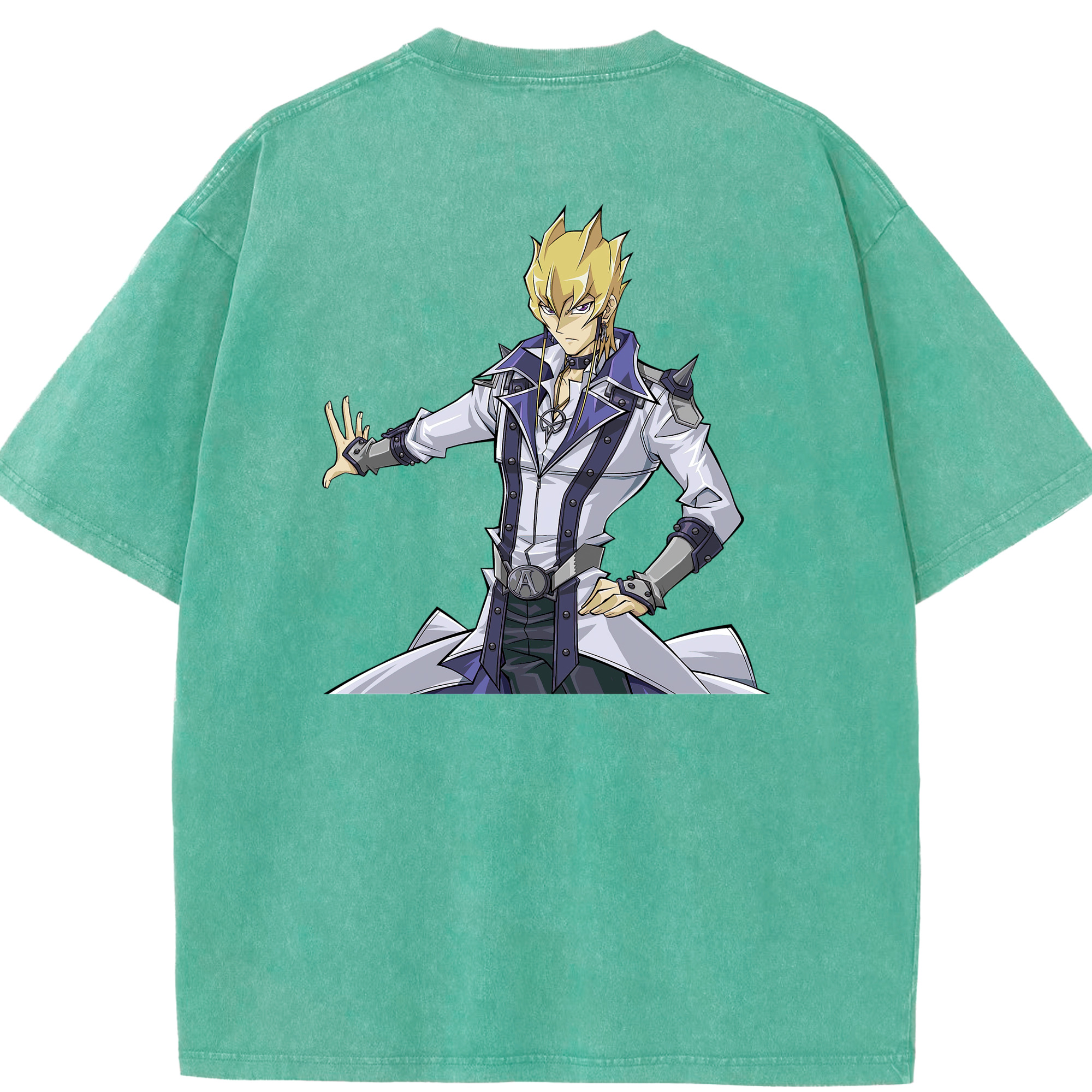 （画像用） 遊☆戯☆王 Yu-Gi-Oh! 綿100% ヴィンテージ風 半袖Tシャツ（背面プリント）